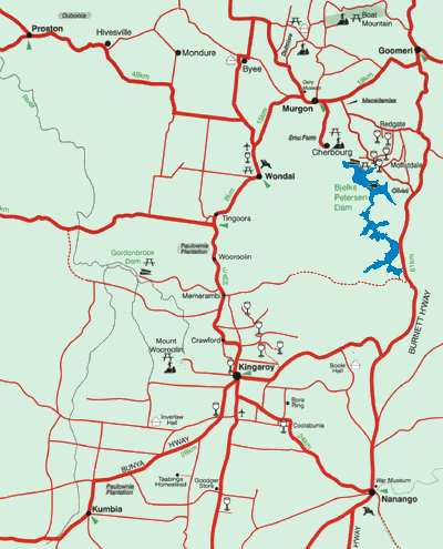South Burnett Tourist Map